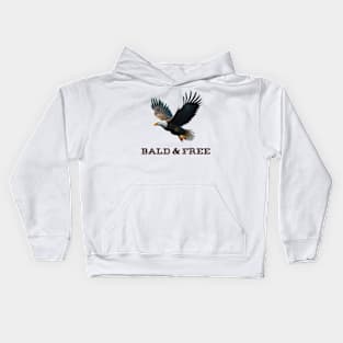 Bald and Free Eagle Kids Hoodie